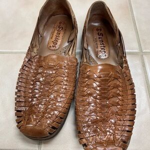 Men's Brown Woven Loafers